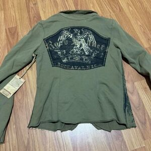 NWT Rare SALVAGE Jacket with INSANE Patches, Studs, and Pockets. S